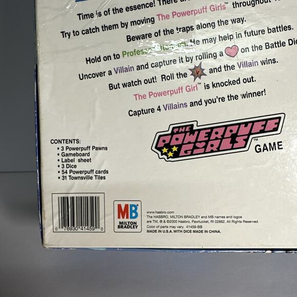 The Powerpuff Girls Board Game Milton Bradley 2000 Hasbro COMPLETE - Picture 6 of 6